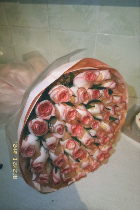 Цветы роза 51 шт