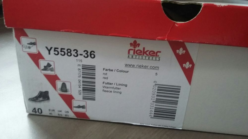 Зимни боти Rieker -39номер-75лв
