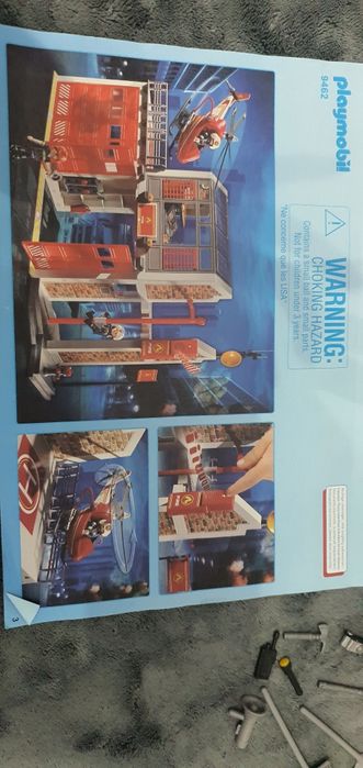 Statie de pompieri cu elicopter, 9462 Playmobil, City Action