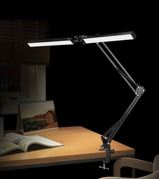 Сверхширокая двойная светодиодная настольная лампа