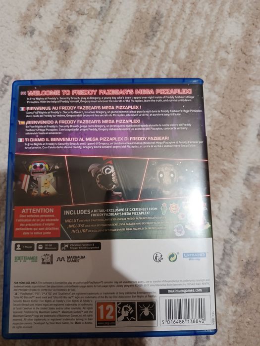 Fnaf 9 диск на пс5