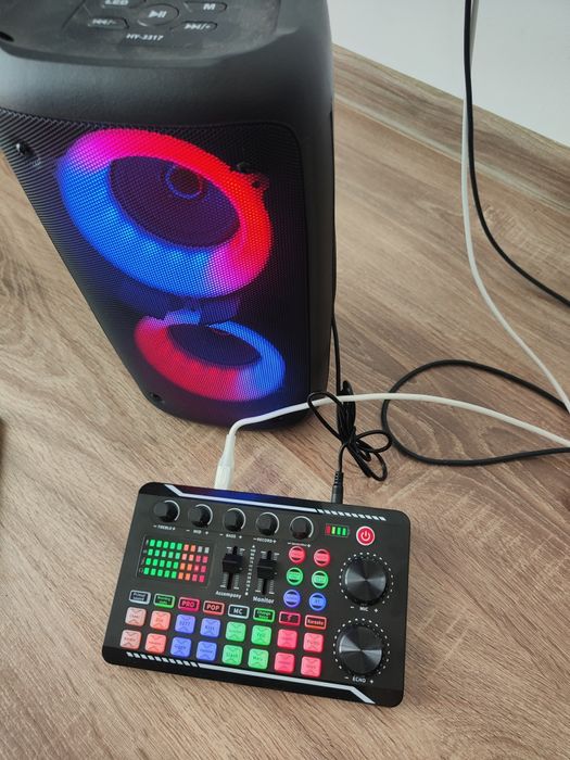 Mixer Audio Bluetooth, Consola DJ cu efecte de sunet LIVE Karaoke etc