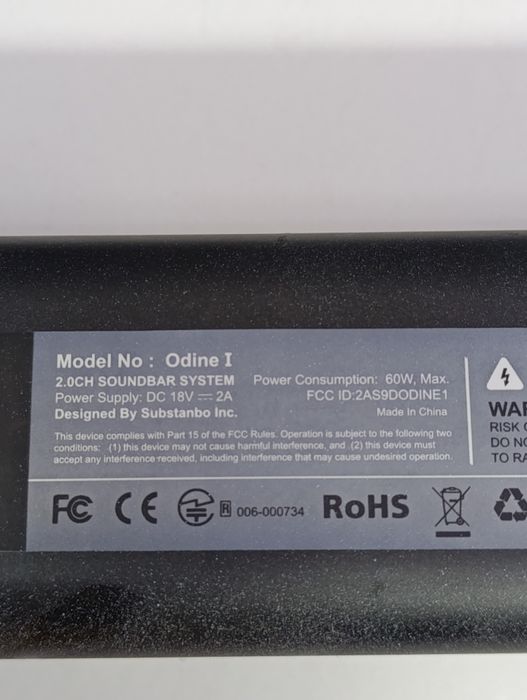 Soundbar Odine I cu bass 2 în 1 60 W Bt usb optical