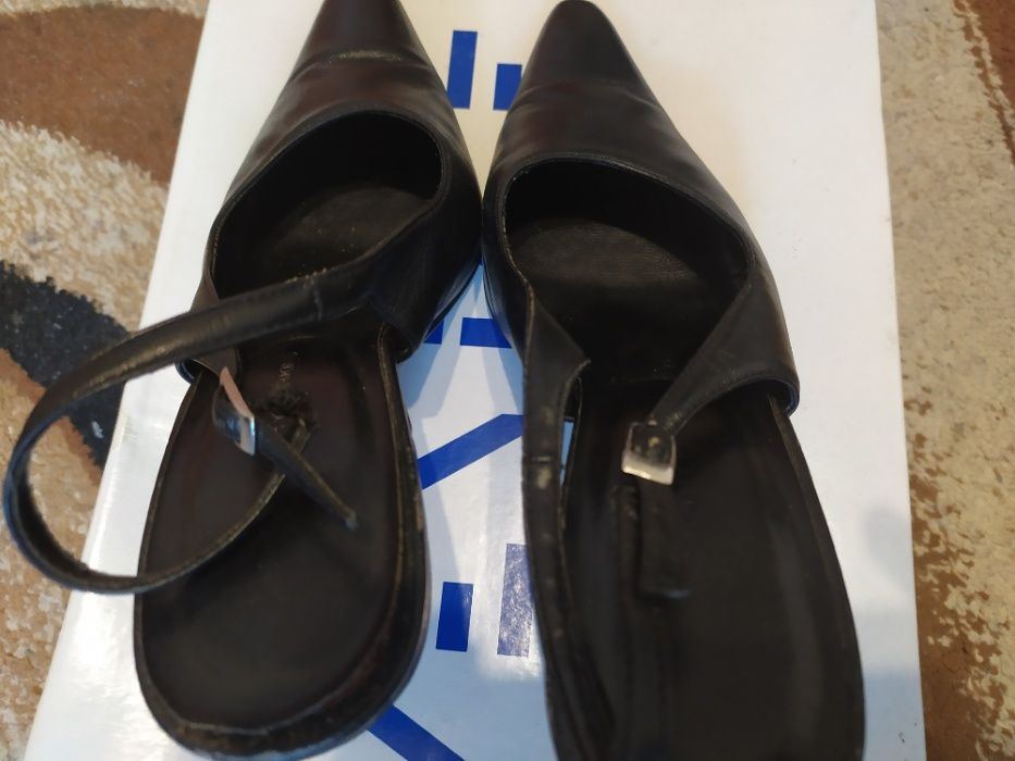 Pantofi piele naturala culoare negru nr 38-ENGLAND