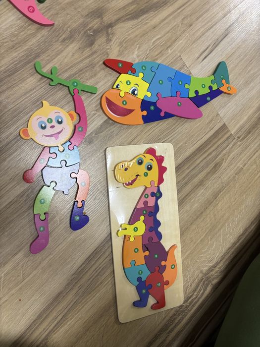 Puzzle lemn pentru copii / puzzle joaca / jucarii montesori