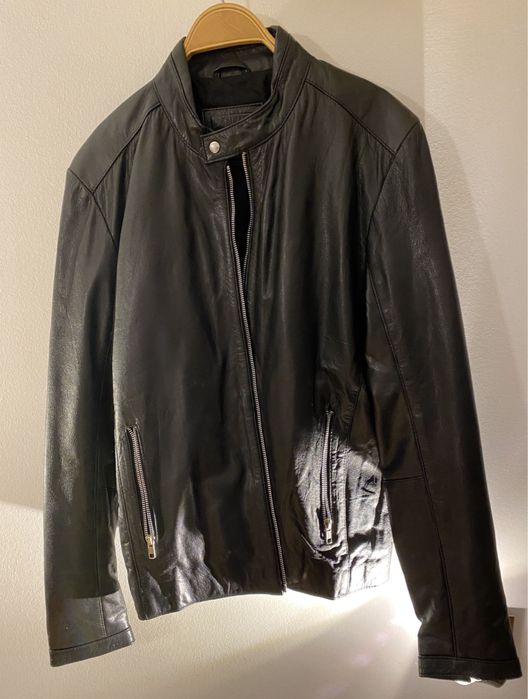 Geaca piele Asos, marime S (fits M)