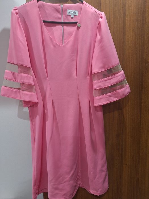 Дамска рокля в розово