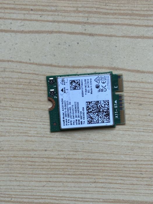 модуль Wi-Fi 6 + Bluetooth для ноутбука
