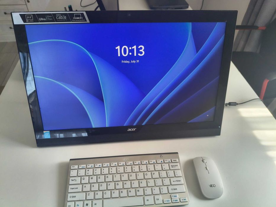 KIT tastatura slim+mouse wireless alb