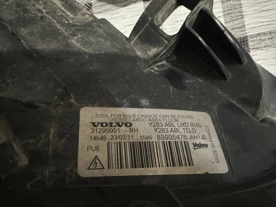 Far dreapta Volvo S60 V60 XENON 2010/2011/2012/2013/2014