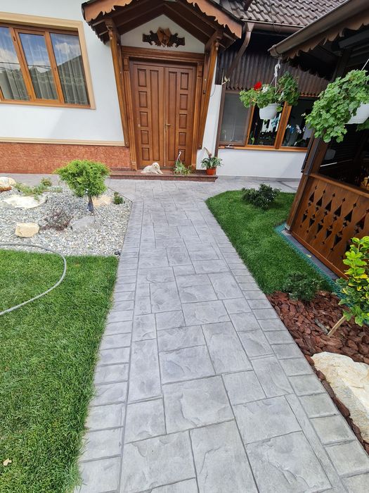 Beton amprentat decorativ