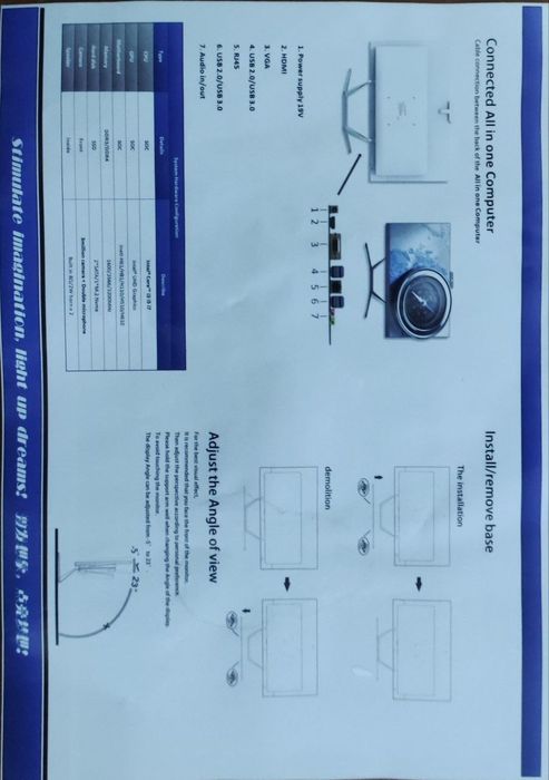 Monoblock  x tech 24 AIO yangi