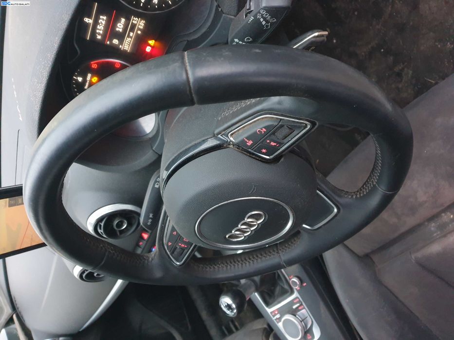 Volan Piele 3 Spite FARA Airbag cu Butoane Comenzi Audi A3 8V NFL Non Facelift 2013 - 2016 Cod 8V0419091A 8U0951523A [K3290]
