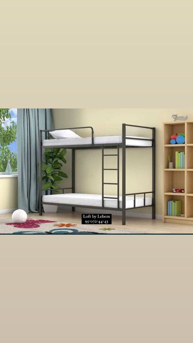 Кровать Двухяърусное  двухярусное железное кроват ikki qavatli krovat