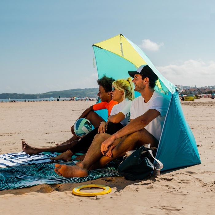 Adăpost umbrelă plajă Iwiko 180 albastru - produs resigilat Decathlon