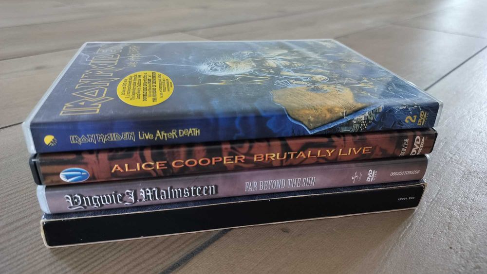 Lot DVD-uri Iron Maiden, Alice Cooper, Malmsteen, Whitesnake