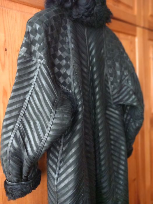 Кожено палто от агнешка кожа