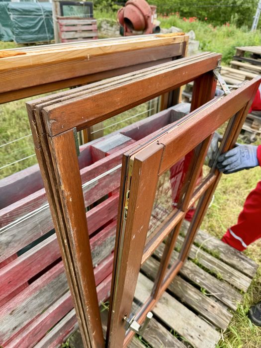 FEREASTRA LEMN TERMOPAN cabana sprosuri H 110 x L 71 Germania 7 buc