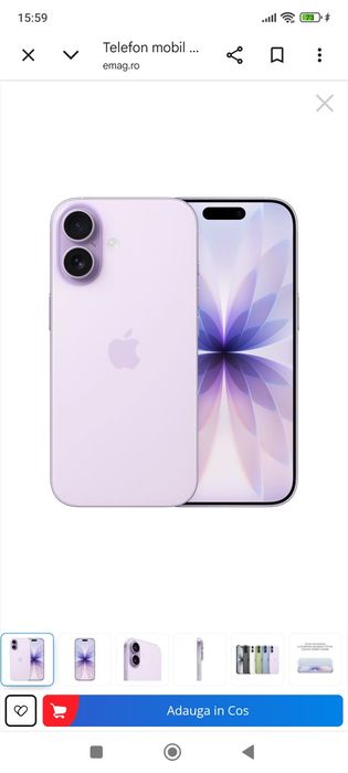 Telefon IPHONE 17 GB 256 NOU