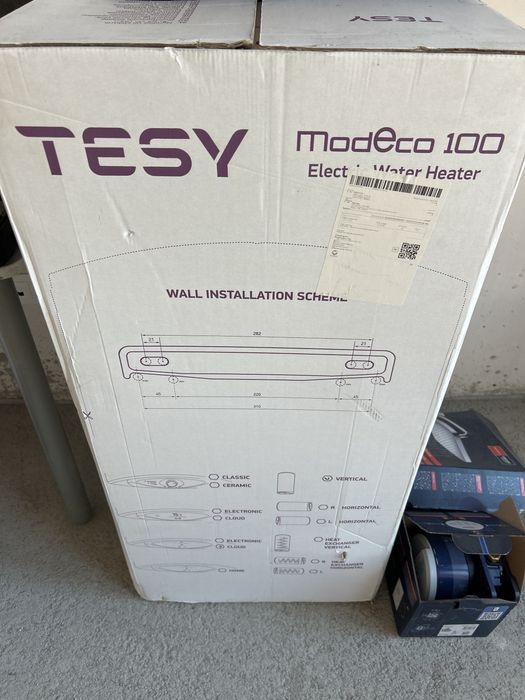 ЧИСТО НОВ! Бойлер Tesy Modeco Cloud 2.0 100 литра. Неразопакован!