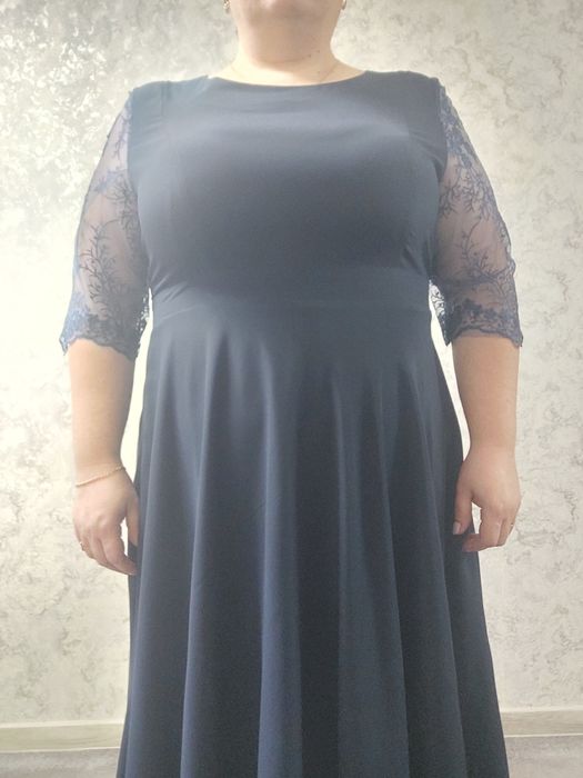 Платье нарядное синее