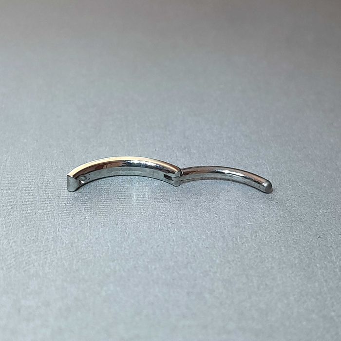 PIERCING CLICKER de titan argintiu
