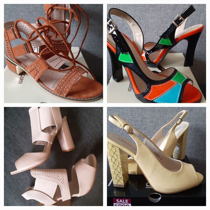 Босоножки на каблуке