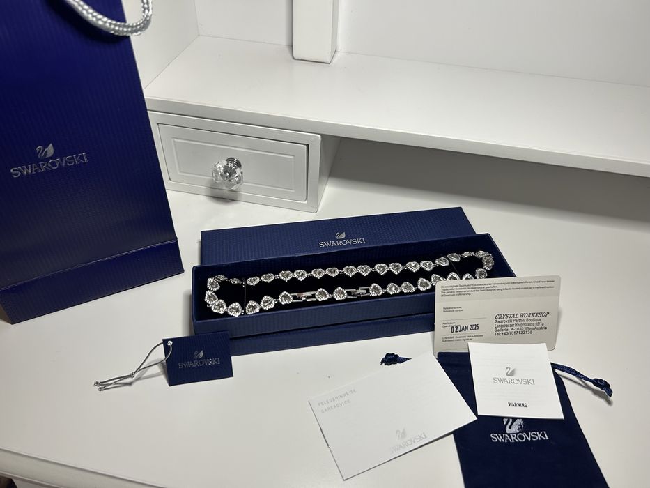 Lantisor Swarovski Una Angelic Inimioara~Produs Nou