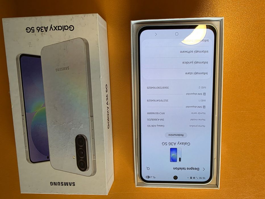 Samsung A36 5G 128gb 6gb ram White resigilat factura garantie bonus