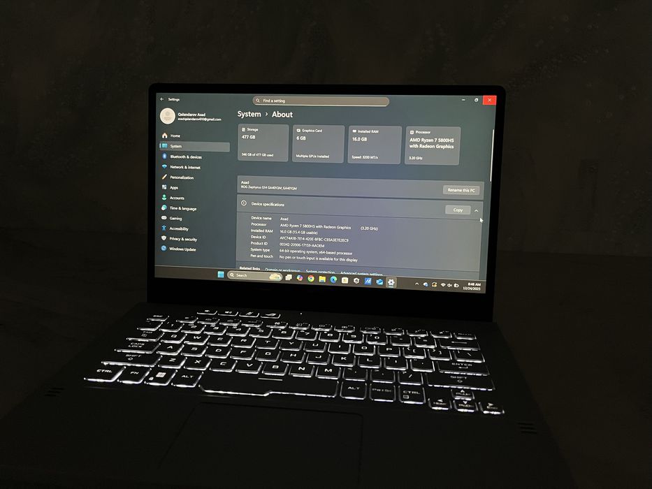 Asus Rog Zephyrus G14