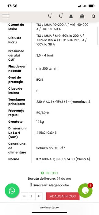Aparat sudura co2 multifunctional