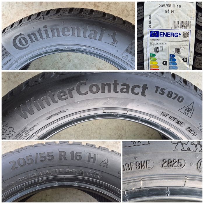 O bucată 205/55 R16 M+S iarnă - una Continental Pirelli