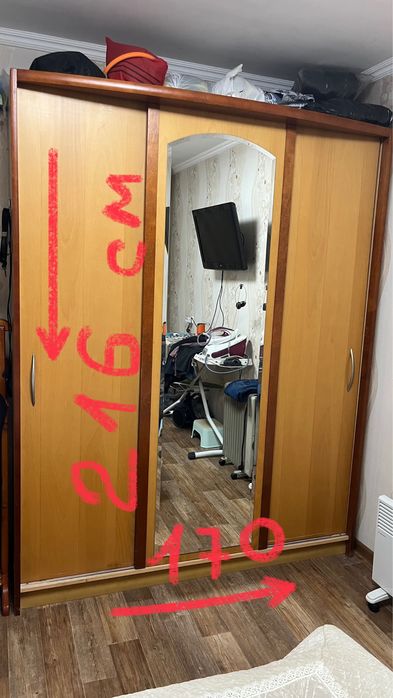 Продам кровать и шкаф.