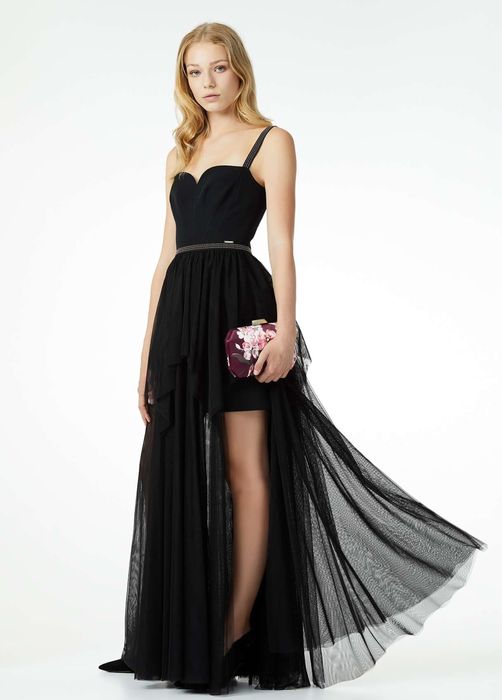 официална черна рокля Liu Jo