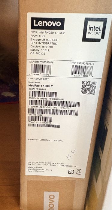 Ноутбук Lenovo idealpad 1 15Igl7