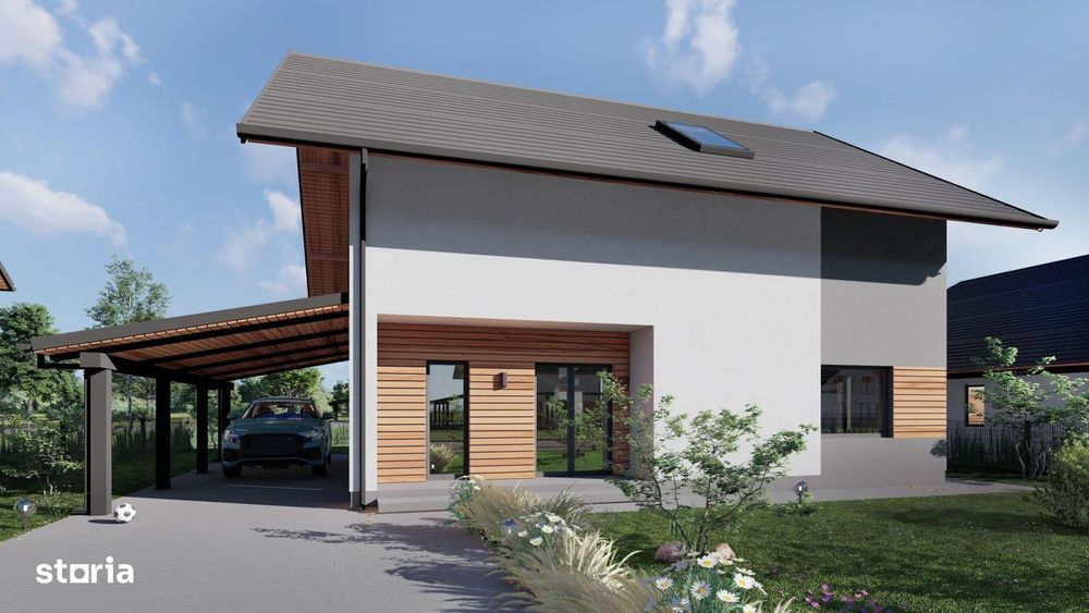 Casă individuală de vânzare în Șura Mică – 120 mp utili, teren  500 mp