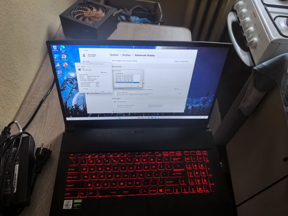 Leptop MSI MS-17F3 I7 10750H 16g ram