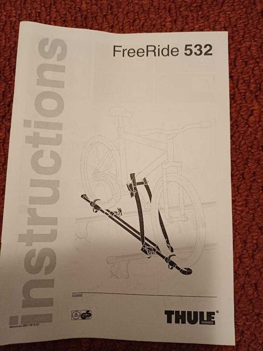 Suport auto pt biciclete Thule, nefolosit