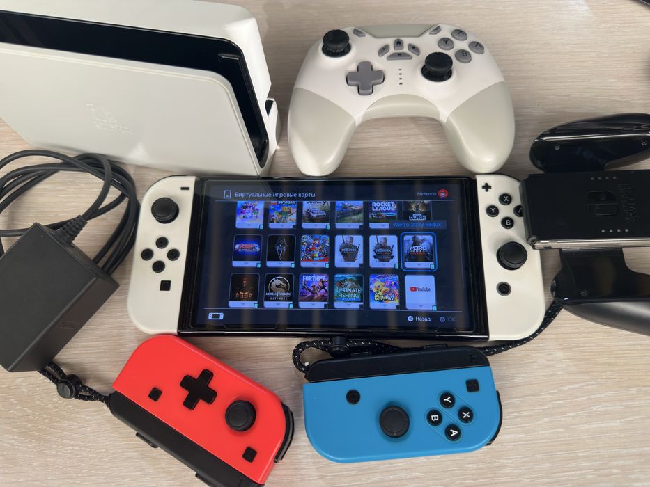 Продам Nintendo Switch OLED (64GB + 512GB) + Комплект + Игры