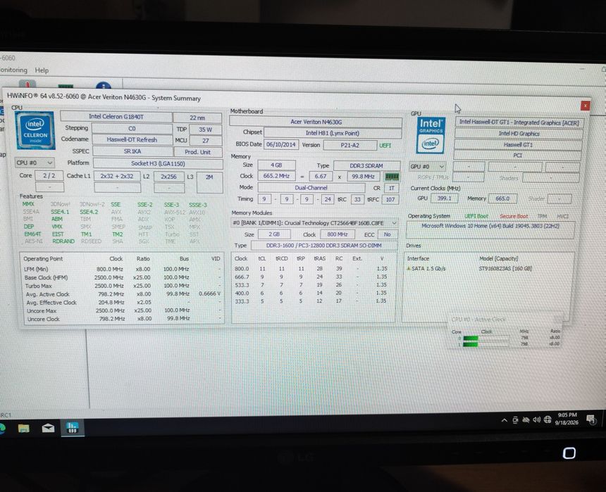 Vând mini sistem/PC/calculator Acer