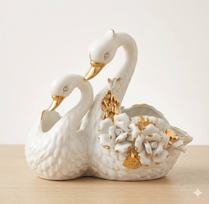 Красивый декор Лебедь
