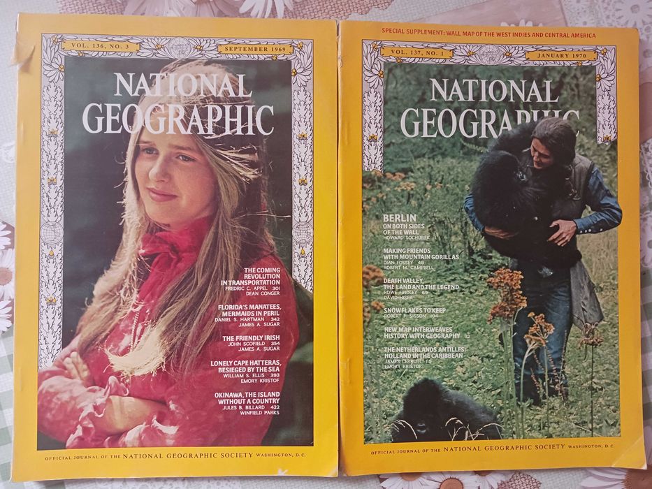 National Geographic списания на английски 1969 - 1971