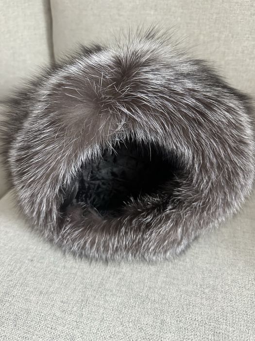 Caciula iarna vulpe argintie Rusia noua