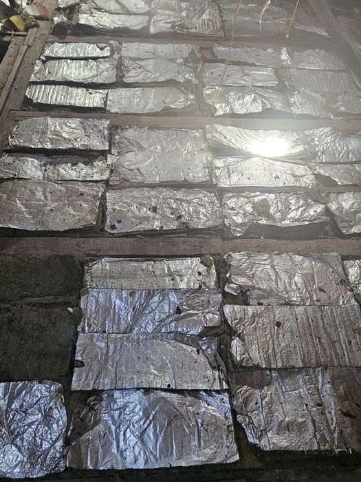 Vata de sticla cu folie de aluminiu pt izolații