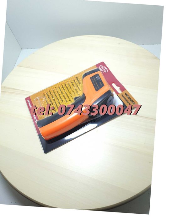Instrument Masurare Temperatura Infrarosu Industrial Profi -50 +380C Uni Galben / Negru Cu Domeniu De Lucru Si Specificatii Pastrate Din Titlu