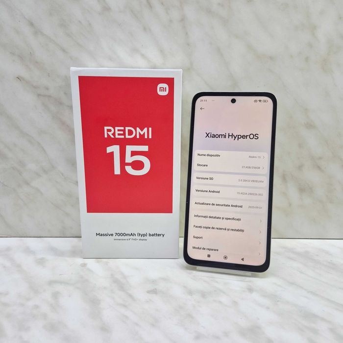 Xiaomi Redmi 15, 8GB RAM, 256GB, 4G Nou Zeus Amanet Militari 34999
