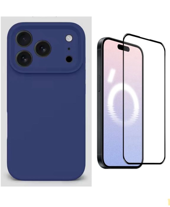 Husa Joyroom Catifea + Folie Sticla D/6D/Privacy Iphone 17 PRO MAX AIR