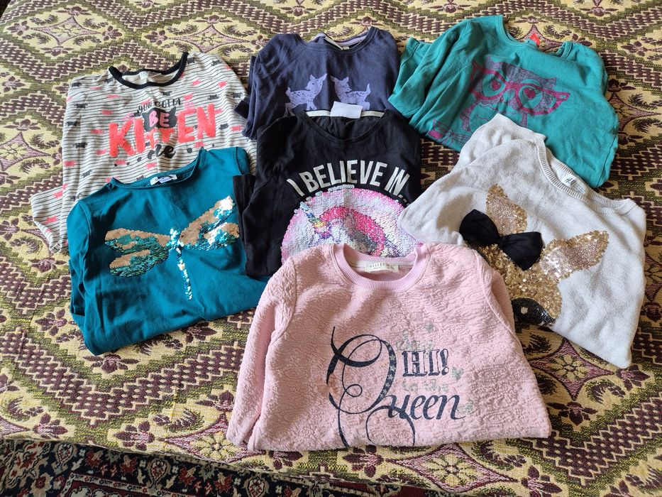 Блузки с дълъг ръкав и клинчета - 128-134см