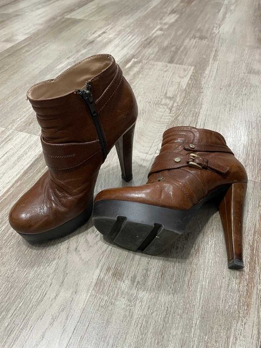 Cizme dama piele maro Cristhelen B, marime 37-38-39