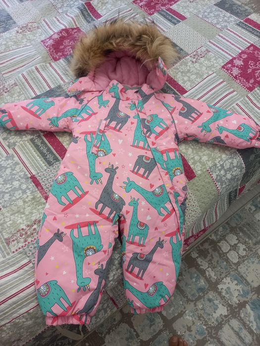 Детский пуховик комбинезон новый